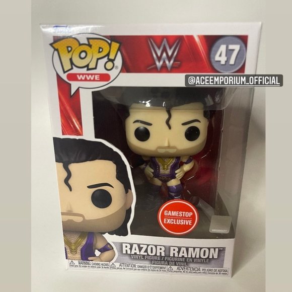 Funko pop Razor Ramon purple METALLIC GAMESTOP EX - Picture 3 of 9